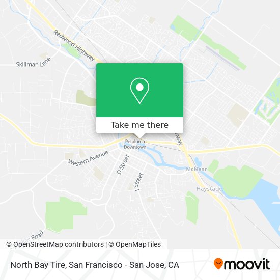 North Bay Tire map