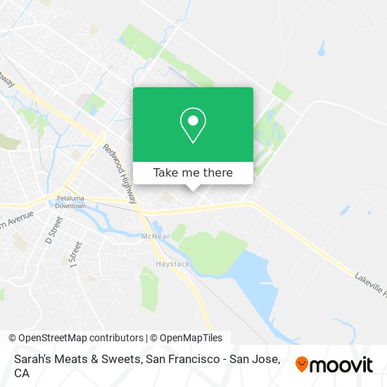 Sarah's Meats & Sweets map