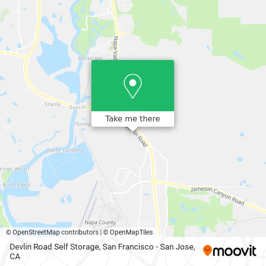 Devlin Road Self Storage map
