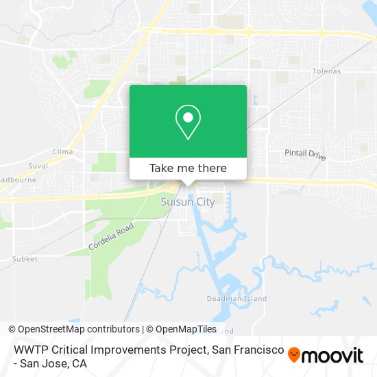 Mapa de WWTP Critical Improvements Project