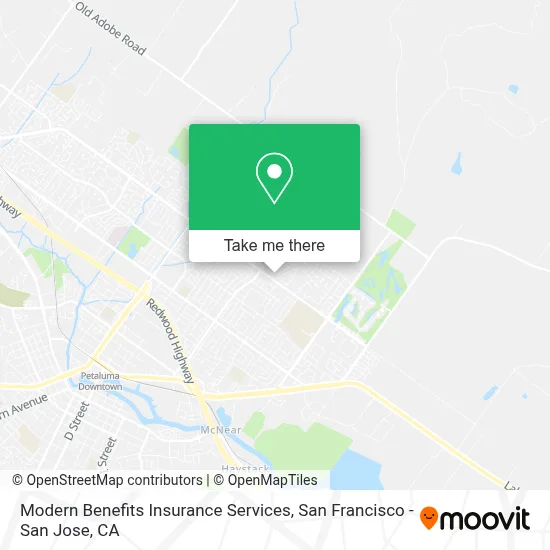 Modern Benefits Insurance Services map