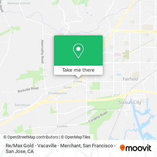 Re / Max Gold - Vacaville - Merchant map