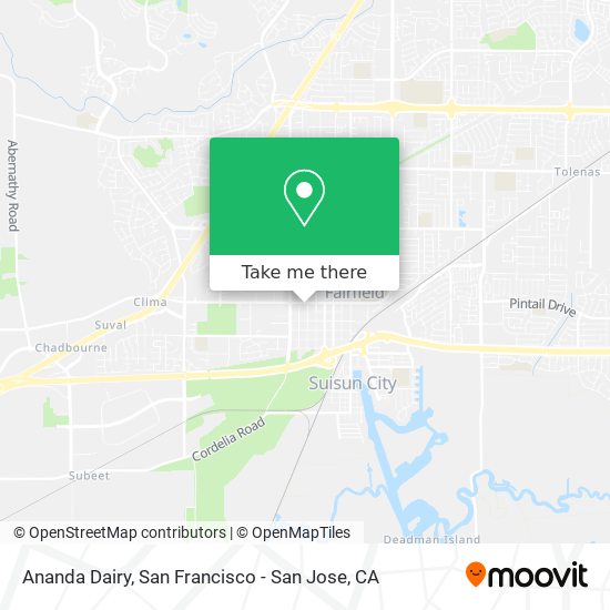 Ananda Dairy map