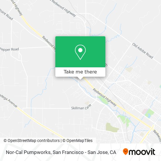 Nor-Cal Pumpworks map