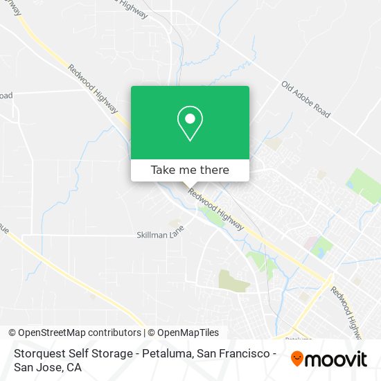 Storquest Self Storage - Petaluma map