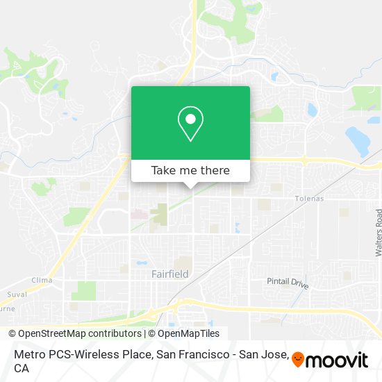 Mapa de Metro PCS-Wireless Place