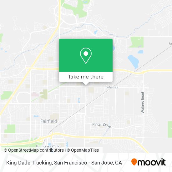 King Dade Trucking map