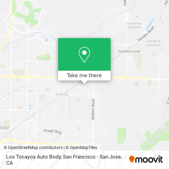 Mapa de Los Tocayos Auto Body