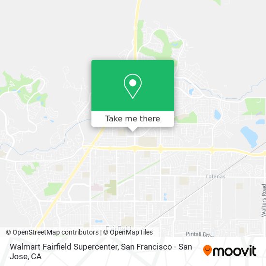 Mapa de Walmart Fairfield Supercenter