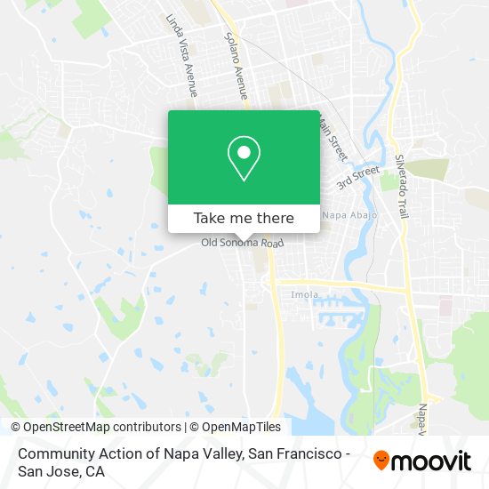 Community Action of Napa Valley map