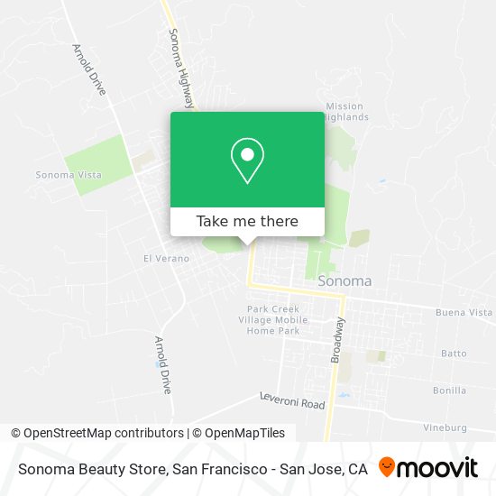 Mapa de Sonoma Beauty Store