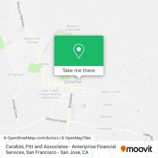 Mapa de Carabini, Pitt and Associates - Ameriprise Financial Services