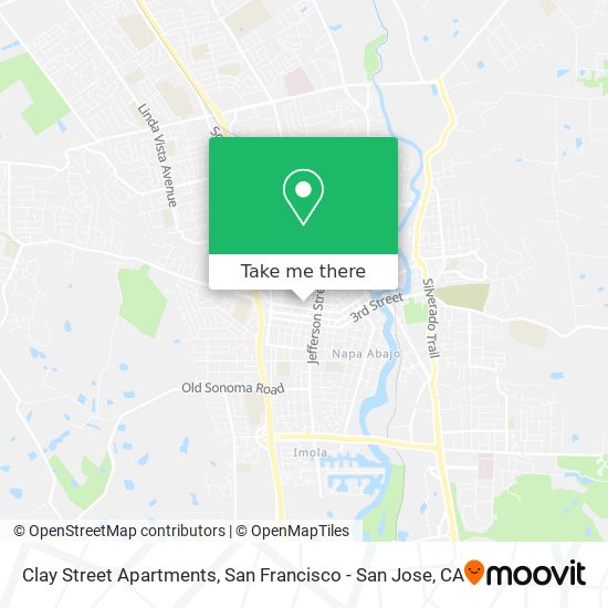 Mapa de Clay Street Apartments