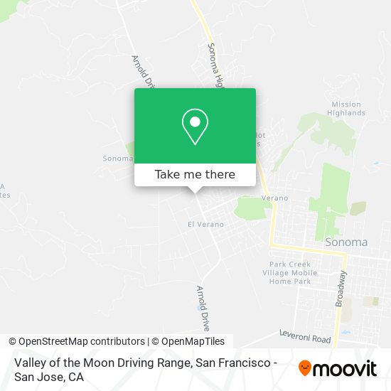Valley of the Moon Driving Range map