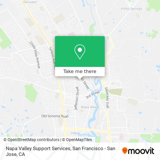 Napa Valley Support Services map