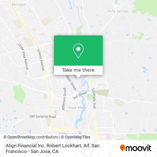 Mapa de Align Financial Inc. Robert Lockhart, Aif