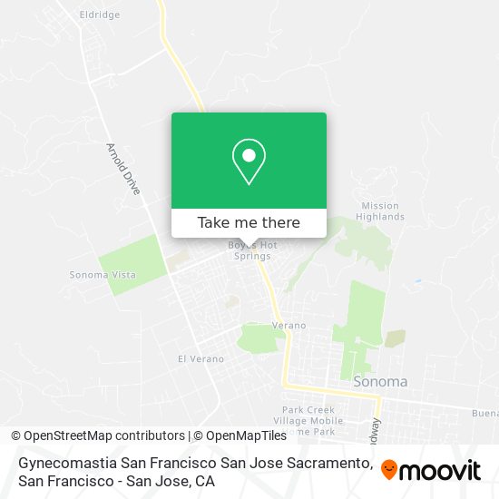 Mapa de Gynecomastia San Francisco San Jose Sacramento