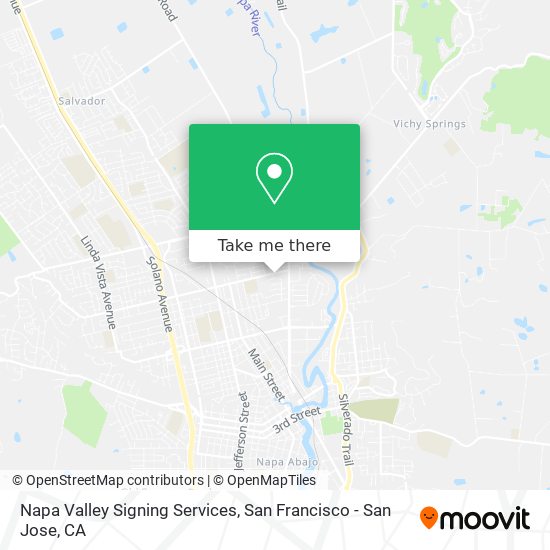 Mapa de Napa Valley Signing Services