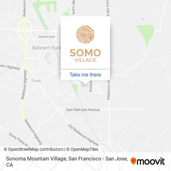 Sonoma Mountain Village map