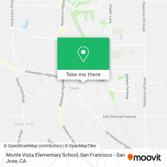 Monte Vista Elementary School map