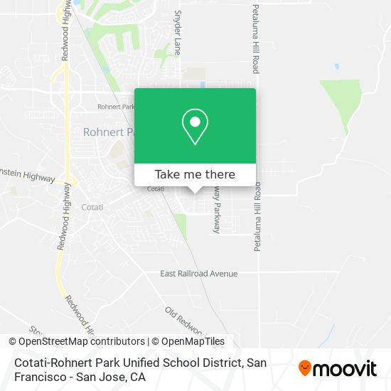 Cotati-Rohnert Park Unified School District map