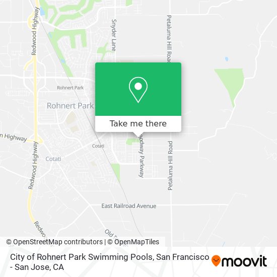 Mapa de City of Rohnert Park Swimming Pools