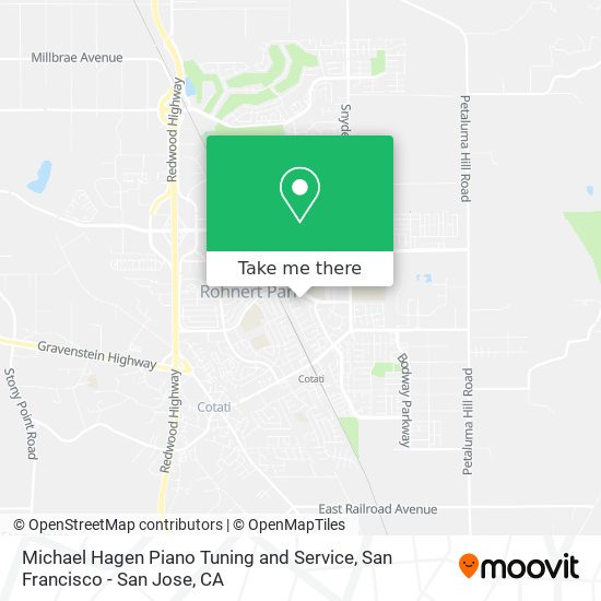Mapa de Michael Hagen Piano Tuning and Service