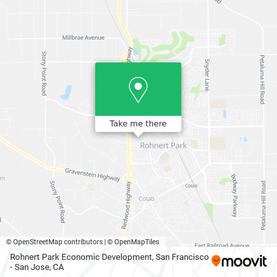 Rohnert Park Economic Development map