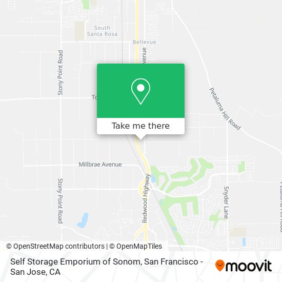 Self Storage Emporium of Sonom map