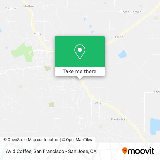 Avid Coffee map