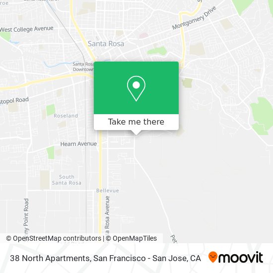 38 North Apartments map