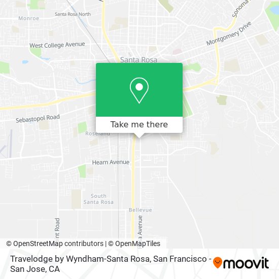 Mapa de Travelodge by Wyndham-Santa Rosa