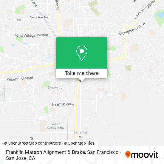 Franklin Matson Alignment & Brake map