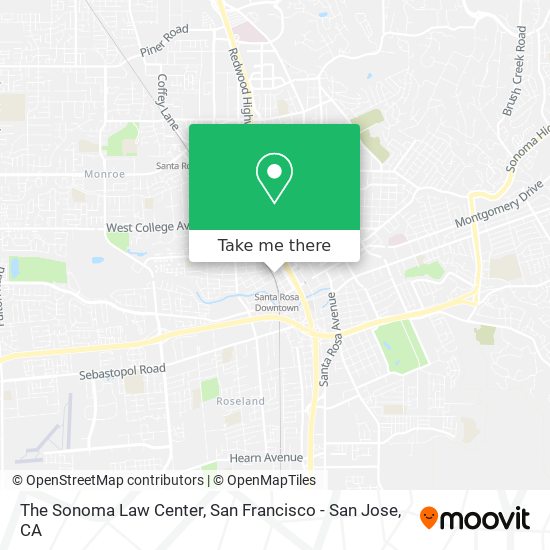 The Sonoma Law Center map