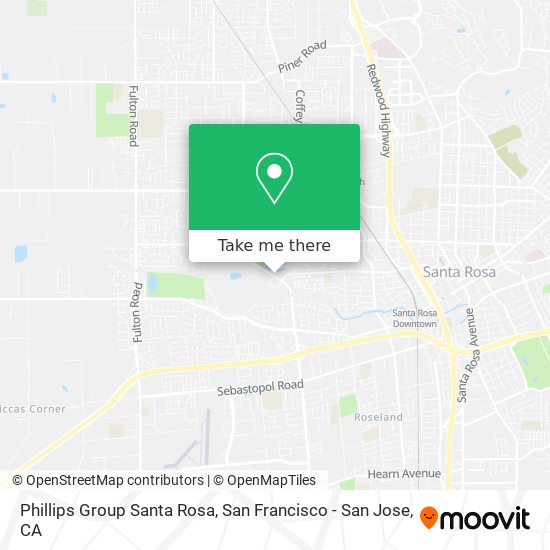 Phillips Group Santa Rosa map
