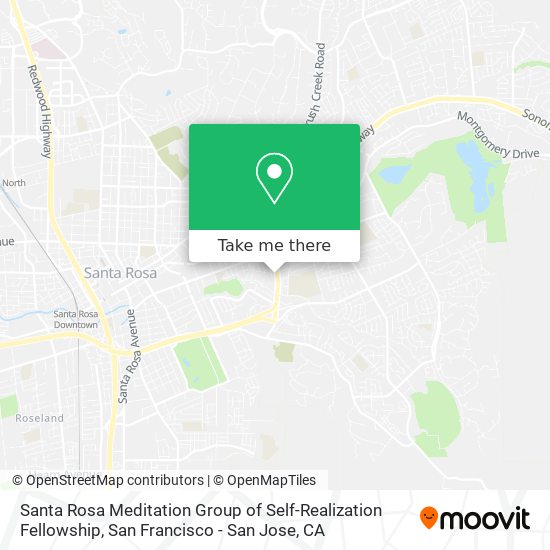 Santa Rosa Meditation Group of Self-Realization Fellowship map