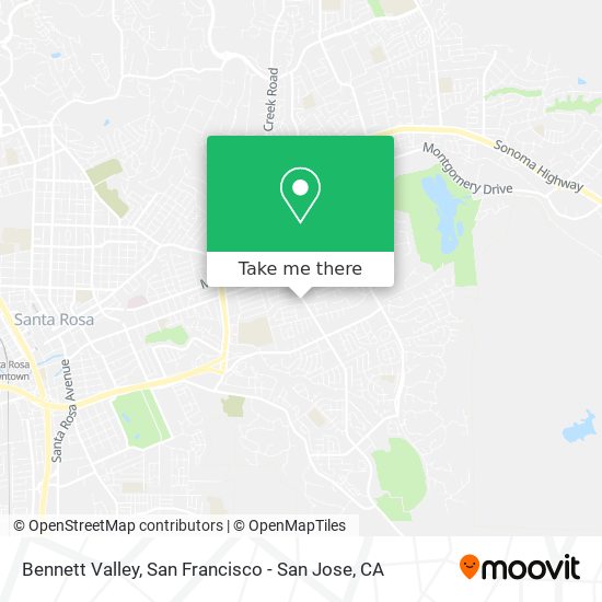 Bennett Valley map