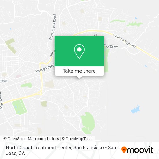 North Coast Treatment Center map