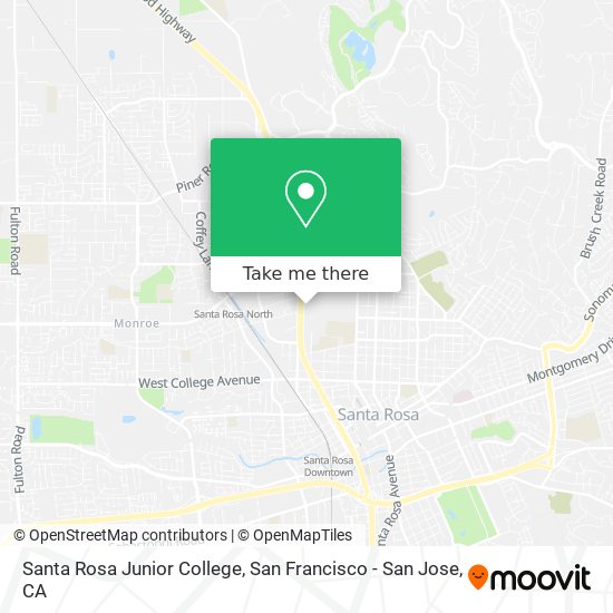 Mapa de Santa Rosa Junior College