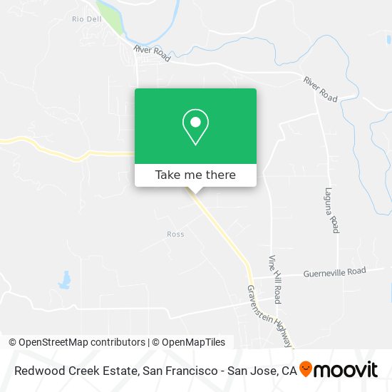 Redwood Creek Estate map