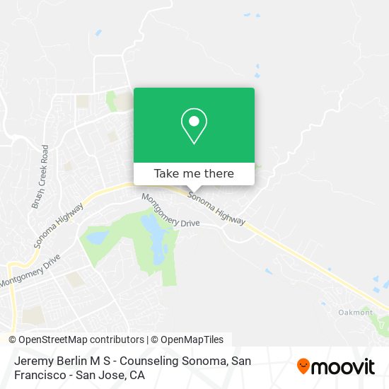 Jeremy Berlin M S - Counseling Sonoma map