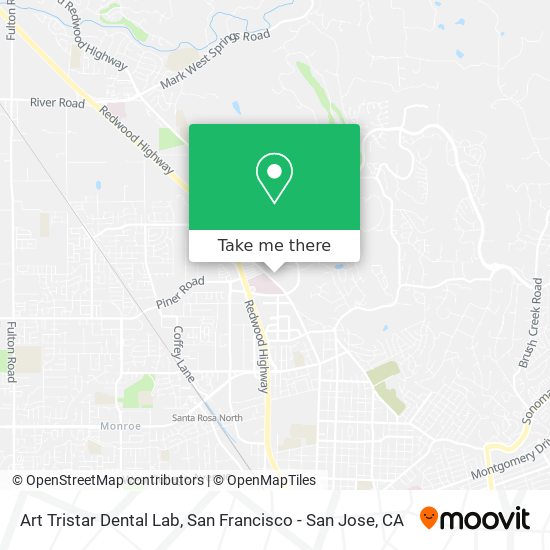 Mapa de Art Tristar Dental Lab