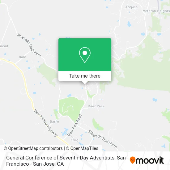 General Conference of Seventh-Day Adventists map
