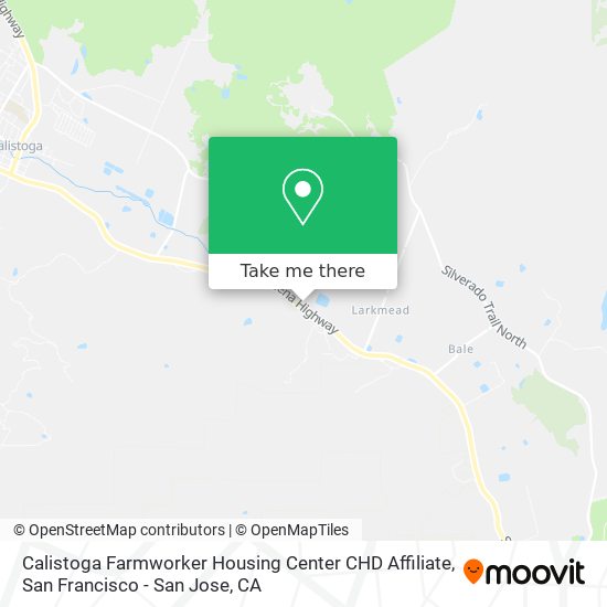 Calistoga Farmworker Housing Center CHD Affiliate map