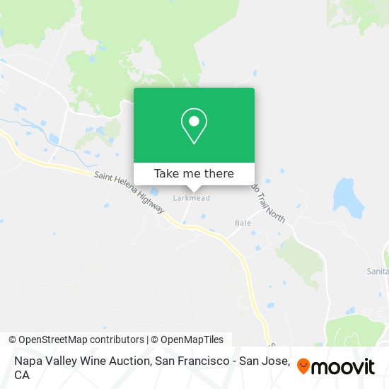 Mapa de Napa Valley Wine Auction