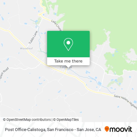 Post Office-Calistoga map