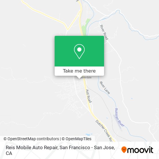 Reis Mobile Auto Repair map