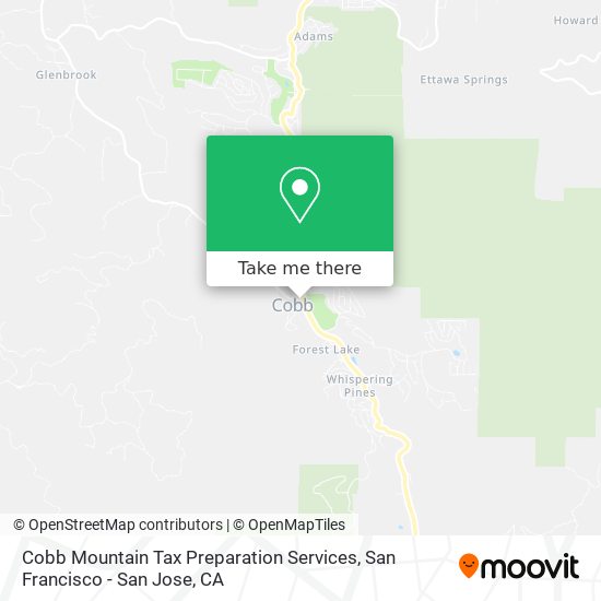 Cobb Mountain Tax Preparation Services map