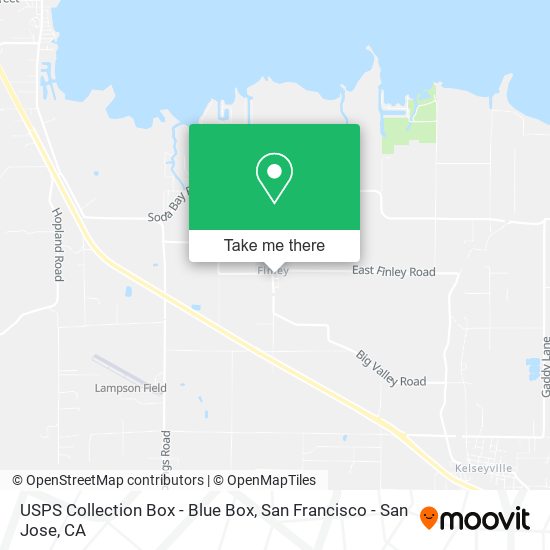 USPS Collection Box - Blue Box map