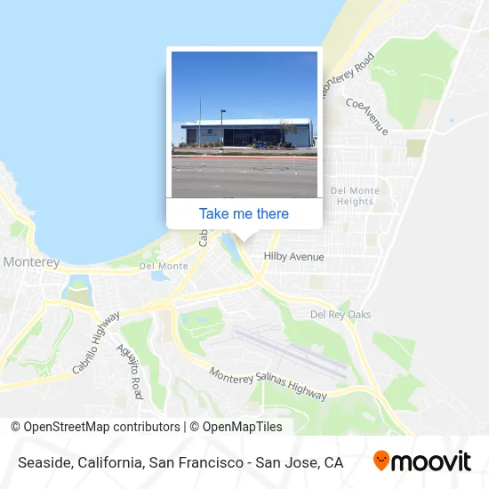 Seaside, California map